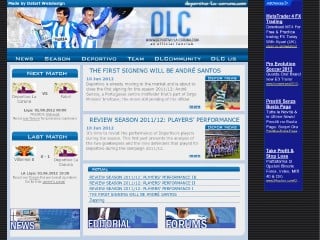 Screenshot sito: Deportivo La Coruna