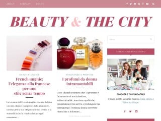 Screenshot sito: Beauty and the City