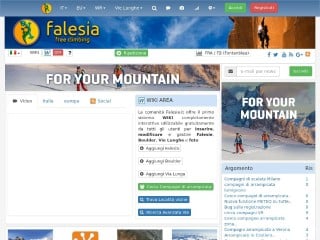 Screenshot sito: Falesia.it