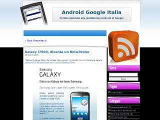 Screenshot sito: AndroidGoogle.eu