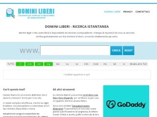Screenshot sito: Domini-liberi.it