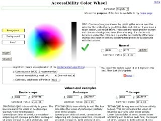 Accessibility Color Wheel