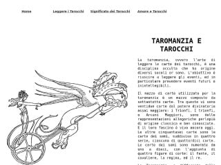 Screenshot sito: Taromanzia.com