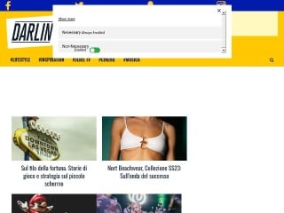 Screenshot sito: Darlin.it