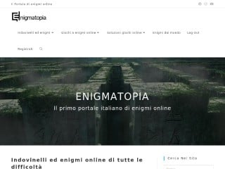 Screenshot sito: Enigmatopia