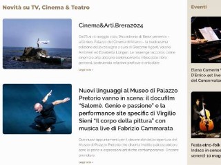 Screenshot sito: Lo Spettacolo Teatro 