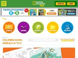 Screenshot sito: Coloring Book
