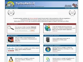Screenshot sito: Tuttoreti.it