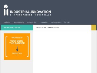 Screenshot sito: Industrial Innovation