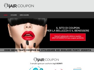Screenshot sito: HairCoupon.it