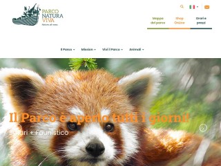Screenshot sito: ParcoNaturaViva.it