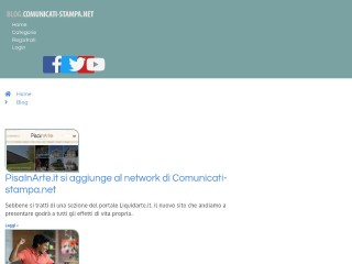 Screenshot sito: Blog per Comunicare