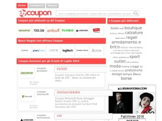 Screenshot sito: Azcoupon.it