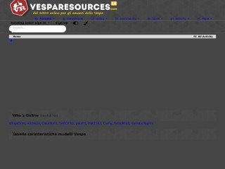 Screenshot sito: VespaResources