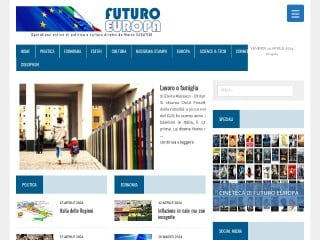 Screenshot sito: Futuro Europa