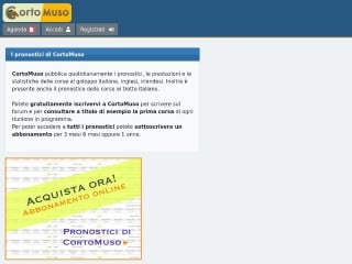 Screenshot sito: CortoMuso