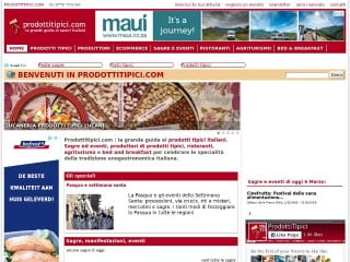 Screenshot sito: Prodottitipici.com
