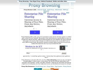 Screenshot sito: Proxy Browsing
