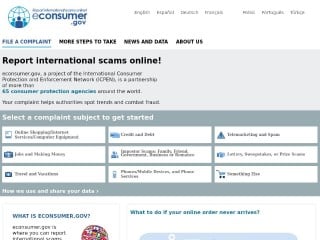 Screenshot sito: Econsumer