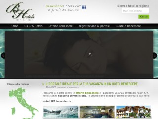 Screenshot sito: Hotel Benessere in Italia