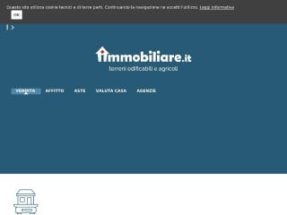 Screenshot sito: Immobiliare.it Terreni