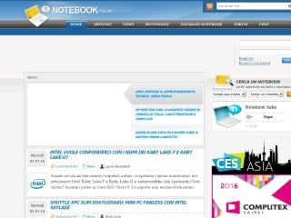 Screenshot sito: Notebook Italia