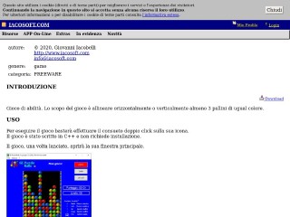 Screenshot sito: GI Puzzle Balls