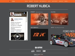 Screenshot sito: Robert Kubica