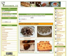 Screenshot sito: Kucinare.it