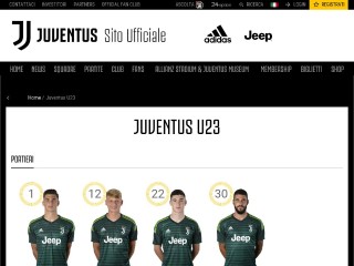 Screenshot sito: Juventus NG