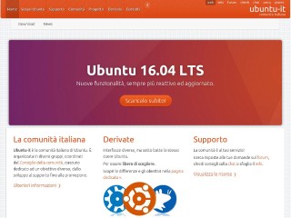 Screenshot sito: Ubuntu-it