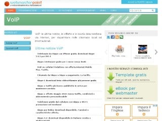 Screenshot sito: Voip Webmasterpoint.org