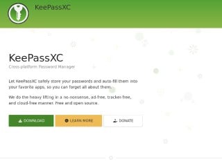 Screenshot sito: KeepassX