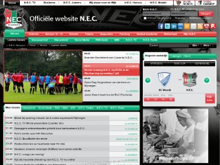 Screenshot sito: N.E.C.