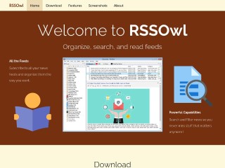 Screenshot sito: RSSOwl