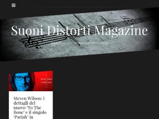 Screenshot sito: Suoni Distorti Magazine