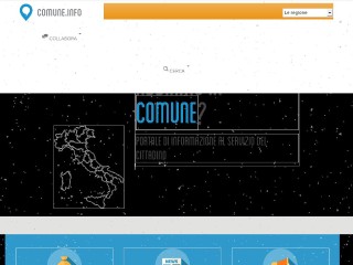 Screenshot sito: Comune.info
