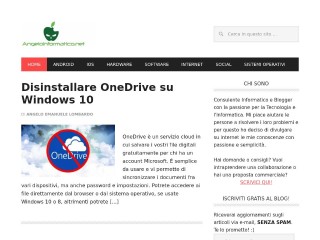 Screenshot sito: AngeloInformatico.net