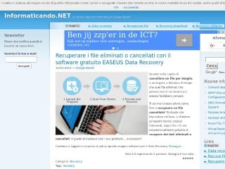 Screenshot sito: Informaticando.net