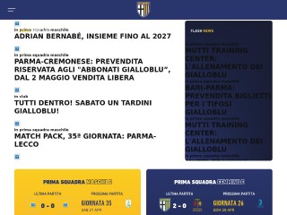 Screenshot sito: Parma