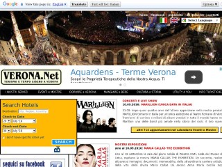 Screenshot sito: Verona.net
