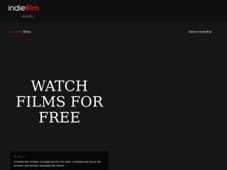Screenshot sito: IndieFilm.TV