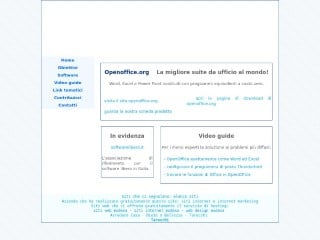 Screenshot sito: Ufficioopen.it
