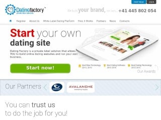 Screenshot sito: Dating factory