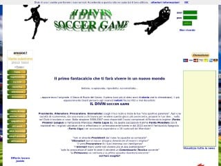 Screenshot sito: Divin Soccer Game