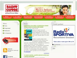 Screenshot sito: Radio Cuore
