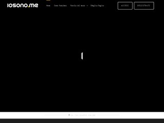 Screenshot sito: Iosono.me