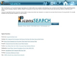 Screenshot sito: Icons Search