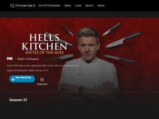 Screenshot sito: Hells Kitchen
