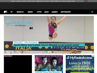 Screenshot sito: MTV Italia